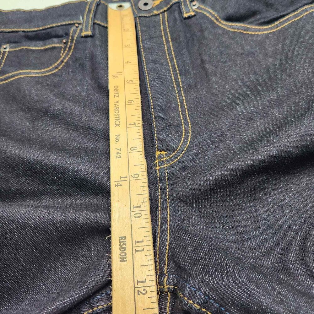 Men's Straight Leg Stretch Jeans 29x31 Dark Indigo Wash Slim Fit NWT Wood Wood - Picture 5 of 14